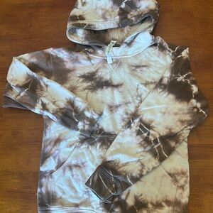 lululemon athletica Tie-Dye Hoodie - Brown and Cream